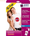 Avery Zweckform Textilfolien f&uuml;r helle Textilien 210x297 mm 10 Blatt