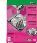 Sigel S/W-Laser/-Kopier-Folie transparent A4 100qm klar beschichtet st