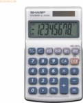 Sharp Taschenrechner EL-240 SA 8-stellig Solarbetrieb wei&szlig;