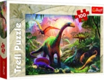 Trefl Puzzle Dinosaurier Land - 100 Teile.