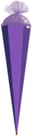 ROTH Bastel-Schult&uuml;te lila - eckig 85 cm