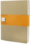 Moleskine Notizheft Cahier XL 19x25cm VE=3 St&uuml;ck liniert packpapierbra