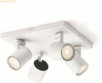 Signify Philips myLiving LED Spot Runner 4flg. 20lm, Wei&szlig;