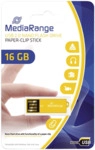MediaRange USB Nano-Speicherstick CLIP-ON - blau 8GB.