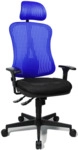 Topstar Drehstuhl Headpoint SY - blau mit Armlehnen.
