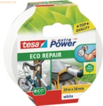 8 x Tesa Gewebeband Extra Power Universal ecoLogo 38mmx20m wei&szlig;