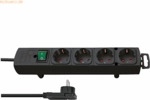 Brennenstuhl Steckdosenleiste Comfort-Line 4-Fach schwarz