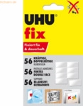 6 x UHU Klebekissen UHUfix wei&szlig; VE=56 St&uuml;ck