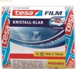 Tesa Klebefilm tesafilm kristall-klar 15mmx10m 3 Rollen
