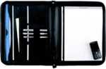 Alassio Konferenzmappe Milano 36x29x5 cm 860g Lederimitat schwarz
