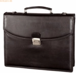 Alassio Aktentasche Cantana 38x31x9,5cm Lederimitat schwarz