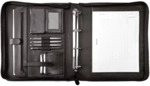 Alassio Ringbuchmappe PRATO A4 Kunstleder schwarz