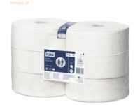 Tork Toilettenpapier Advanced Jumbo Rolle 2-lagig 9,5cmx380m weiß VE=6