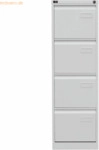 Bisley H&auml;ngeregistraturschrank Light 4 Sch&uuml;be 1-bahnig verkehrswei&szlig;