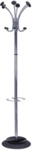 Alba Garderobenst&auml;nder Chromy 179cm silber/schwarz