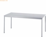 mcbuero.de Besprechungstisch 1600x800mm grau/grau