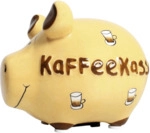 3 x KCG Spardose Schwein -Kaffeekasse- - Keramik klein.