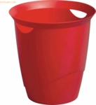 6 x Durable Papierkorb Trend 16l rot