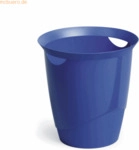 6 x Durable Papierkorb Trend 16l blau
