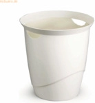 6 x Durable Papierkorb Trend 16 Liter wei&szlig;