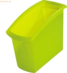 3 x Han Papierkorb Mondo 18 Liter transluzent gr&uuml;n