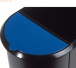 Helit Deckel f&uuml;r Duo-Papierkorb blau