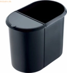 Helit Duo-System-Papierkorb 29l schwarz