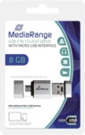 MediaRange USB Mobile 2 in 1 OTG USB-Stick 8GB.
