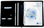 Alassio Konferenzmappen 34,5x27x4cm 680g Echt Leder schwarz