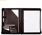 Alassio Schreibmappe Catana A4 Lederimitat schwarz