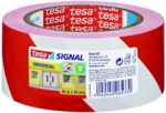 Tesa Signal Markierungsklebeband Universal 66mx55mm rot/wei&szlig;