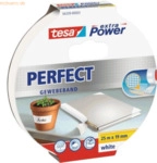 8 x Tesa Gewebeband extra Power Perfect 19mmx25m wei&szlig;