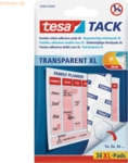 Tesa Klebepunkte Tack XL doppelseitig transparent VE=36 St&uuml;ck