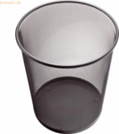 Helit Papierkorb Mesh Metall 15l schwarz
