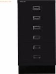 Bisley Schubladenschrank Multidrawers 29er Serie A3 6 Sch&uuml;be schwarz