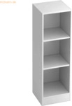 mcbuero.de Regal 3 Ordnerh&ouml;hen BxTxH 406x400x1270mm Wei&szlig;