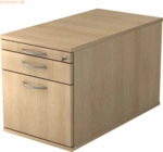 mcbuero.de Rollcontainer 80cm 1 Schub 1 H&auml;ngeregistratur Schloss Bogen