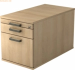 mcbuero.de Rollcontainer 80cm 1 Schub 1 H&auml;ngeregistratur Schloss Strei
