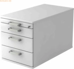 mcbuero.de Rollcontainer 80cm 3 Schub Schloss Chromgriff Wei&szlig;