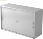 mcbuero.de Schiebet&uuml;rschrank Derie 9 2 OH BxTxH 120x40x74,8cm Griff BM