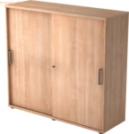 mcbuero.de Schiebet&uuml;renschrank Serie 9 3OH BxTxH 120x40x110cm Griff SG