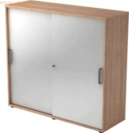 mcbuero.de Schiebet&uuml;renschrank Serie 9 3OH BxTxH 120x40x110cm Griff SG