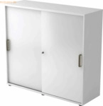 mcbuero.de Schiebet&uuml;renschrank Serie 9 3OH BxTxH 120x40x110cm Griff SG