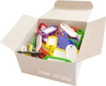 100 x WEDO Schl&uuml;sselanh&auml;nger - farbig sortiert.