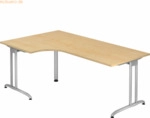 mcbuero.de Schreibtisch 2000x1200mm Ahorn