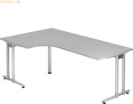 mcbuero.de Schreibtisch 2000x1200mm Grau