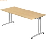 mcbuero.de Schreibtisch 1800x800mm Ahorn