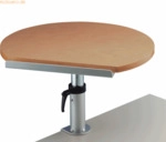 Maul Ergonomisches Tischpult Klemmfu&szlig; Platte aus Buche