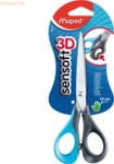 Maped Schere Sensoft 16 cm farbig sortiert auf Testkarte