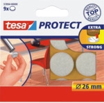 20 x Tesa Filzgleiter Protect Durchmesser 26mm rund wei&szlig;